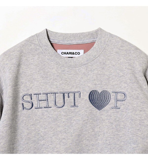 CHARI&CO × Ray BEAMS / 別注 TONED SHUT HEART UP クルーネック