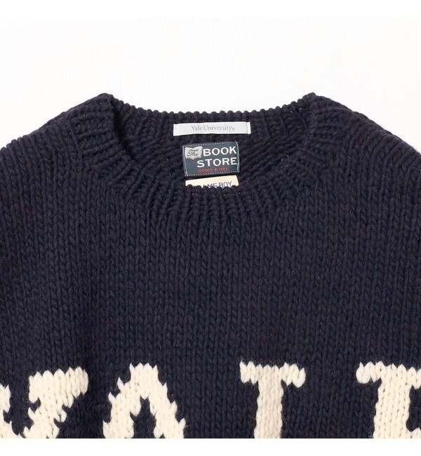 THE BOOKSTORE × BEAMS BOY / 別注 Hand Logo Sweater 23FW|BEAMS