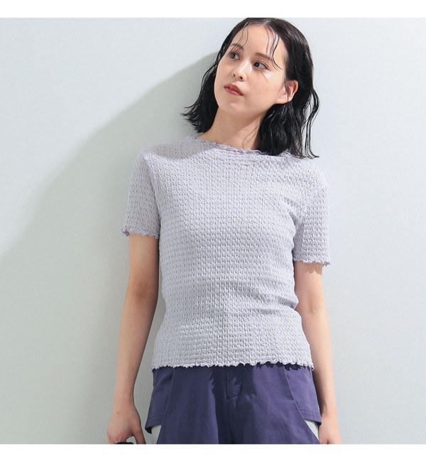 Ray BEAMS / シュリンク メロー ボトルネック トップス|BEAMS WOMEN