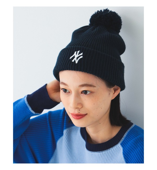 ☆安心の定価販売☆】 beams×NEWERA ぽんぽんニット帽 - 帽子