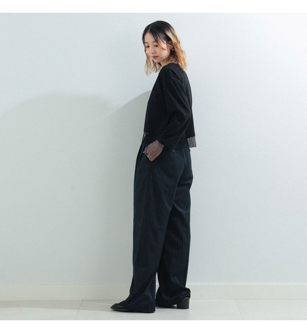 Ray BEAMS / 2タック ワイド パンツ|BEAMS WOMEN(ビームス ウィメン)の