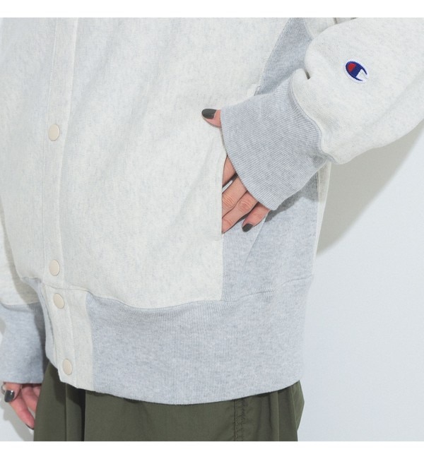 Champion × BEAMS BOY / 別注 リバースウィーブ(R) スナップ