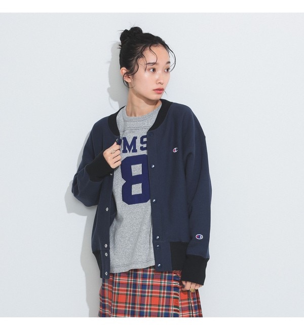 Champion × BEAMS BOY / 別注 リバースウィーブ(R) スナップ