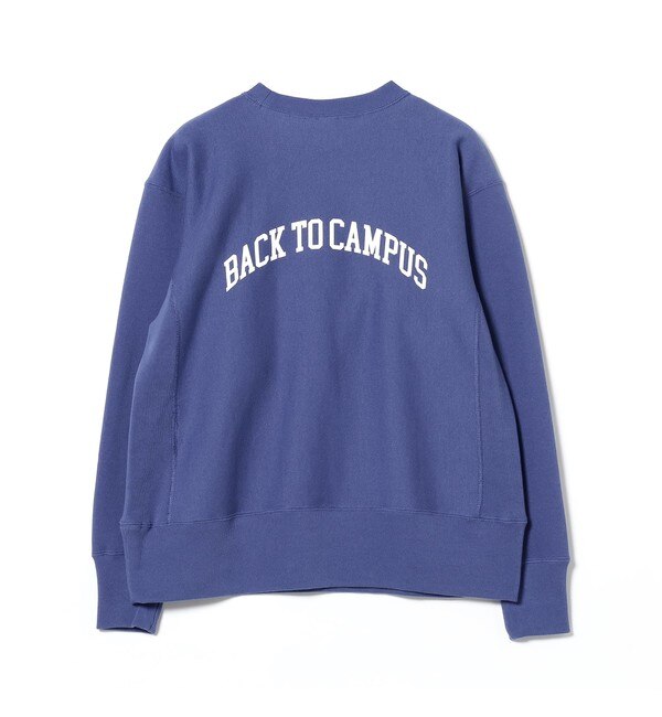 Champion × BEAMS BOY / 別注 ロゴ リバースウィーブ(R) クルーネック