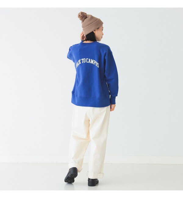 Champion × BEAMS BOY / 別注 ロゴ リバースウィーブ(R) クルーネック