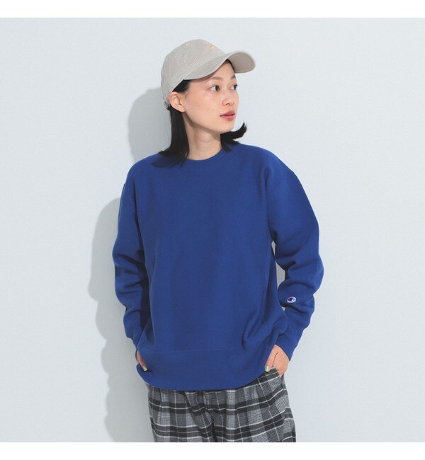 Champion × BEAMS BOY / 別注 ロゴ リバースウィーブ(R) クルーネック