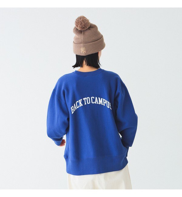 Champion × BEAMS BOY / 別注 ロゴ リバースウィーブ(R) クルーネック