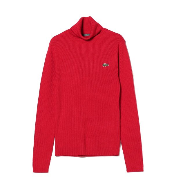 LACOSTE for BEAMS BOY / 別注 リブ タートルニット|BEAMS WOMEN