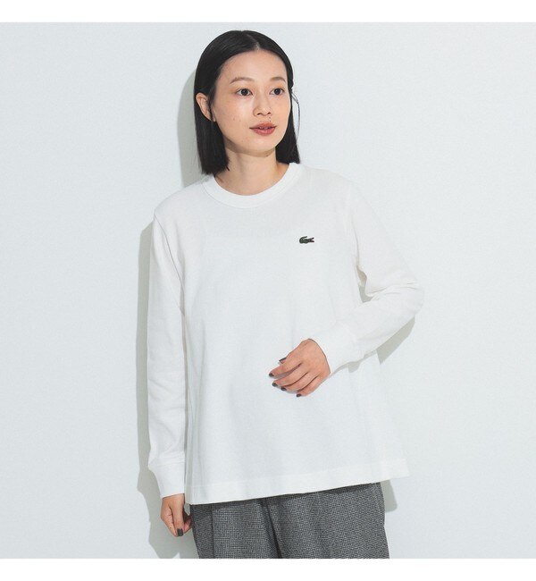 LACOSTE for BEAMS BOY / 別注 Aライン 長袖 Tシャツ|BEAMS WOMEN