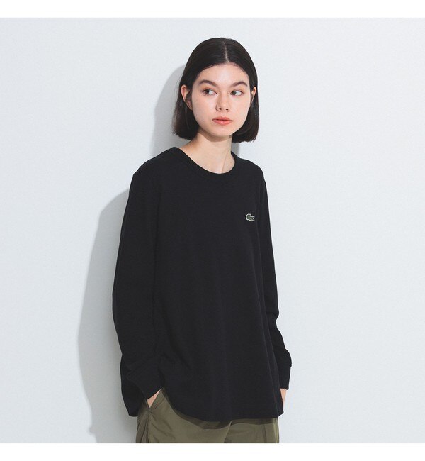 LACOSTE for BEAMS BOY / 別注 Aライン 長袖 Tシャツ|BEAMS WOMEN