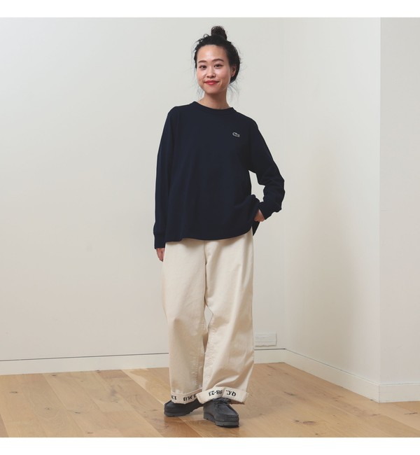 LACOSTE for BEAMS BOY / 別注 Aライン 長袖 Tシャツ|BEAMS WOMEN