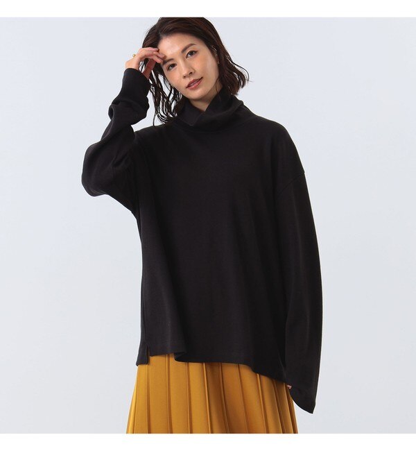 SEEALL / コットンカシミヤ ハイネック Tシャツ|BEAMS WOMEN(ビームス