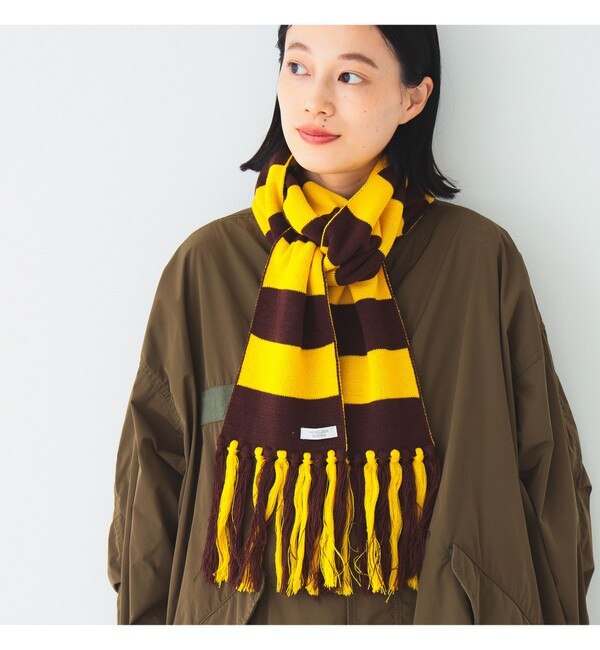 INFIELDER DESIGN × BEAMS BOY / 別注 ボーダー マフラー|BEAMS WOMEN