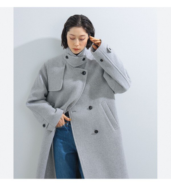 Ray BEAMS / ガンパッチ スタンドコート|BEAMS WOMEN(ビームス