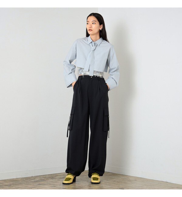 Ray BEAMS / ストラップ カーゴパンツ|BEAMS WOMEN(ビームス ウィメン