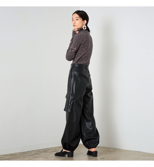 Ray BEAMS / 2way スリーブ リブ ハイネック ニット|BEAMS WOMEN