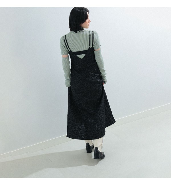 Ray BEAMS / フクレ ジャカード キャミ ワンピース 23AW|BEAMS WOMEN