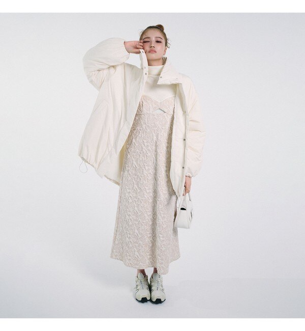 Ray BEAMS / フクレ ジャカード キャミ ワンピース 23AW|BEAMS WOMEN