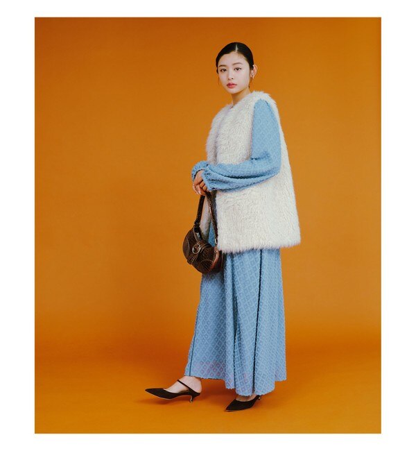 Ray BEAMS / ジャカード カットアウト ワンピース|BEAMS WOMEN