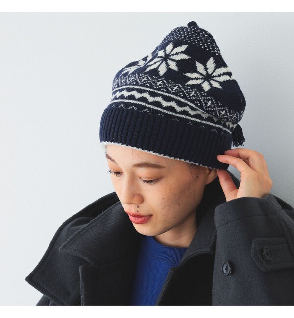 BEAMS BOY / 雪柄 ニットキャップ|BEAMS WOMEN(ビームス ウィメン)の