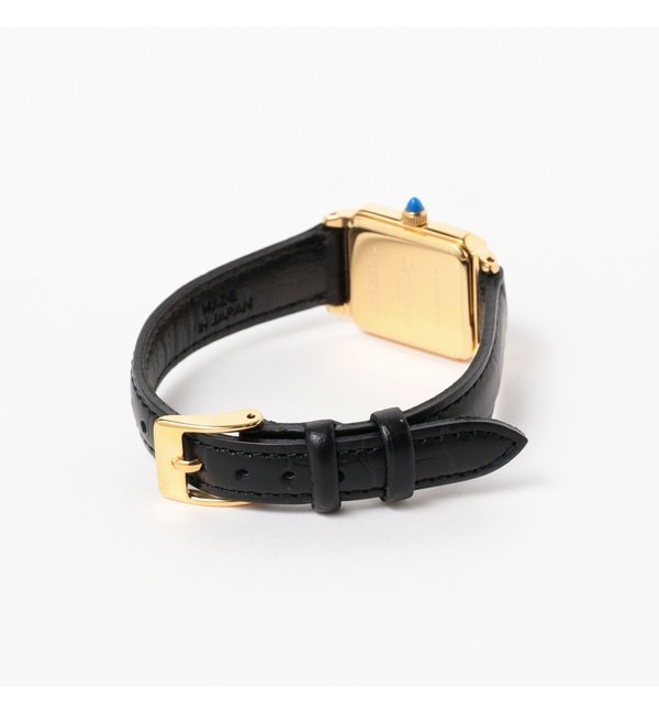 Demi-Luxe BEAMS / スクエア 型押レザー 腕時計Ⅱ|BEAMS WOMEN