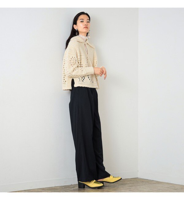 BOUSSOLE × Ray BEAMS / 別注 スキッパー ニット|BEAMS WOMEN(ビームス