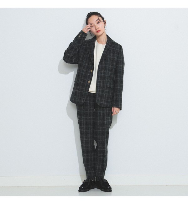 BEAMS BOY / ハリスツイード テーパードパンツ 23FW|BEAMS WOMEN