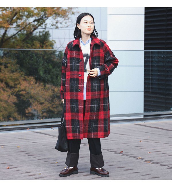 BEAMS BOY / ハリスツイード バルマカン コート 23FW|BEAMS WOMEN