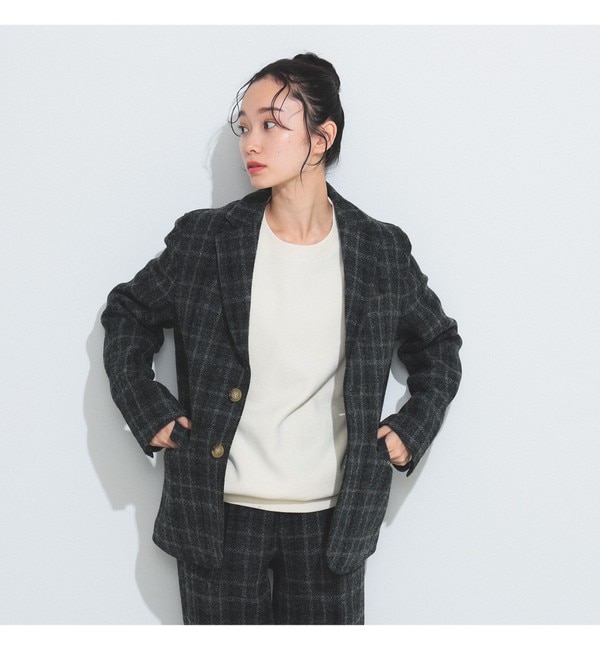 BEAMS BOY / ハリスツイード 3ボタン ジャケット 23FW|BEAMS WOMEN