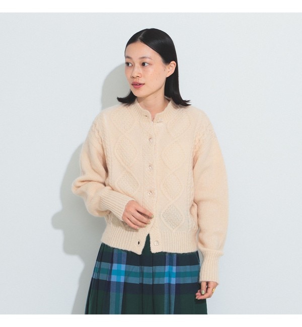 BEAMS BOY / モヘヤ アラン カーディガン|BEAMS WOMEN(ビームス