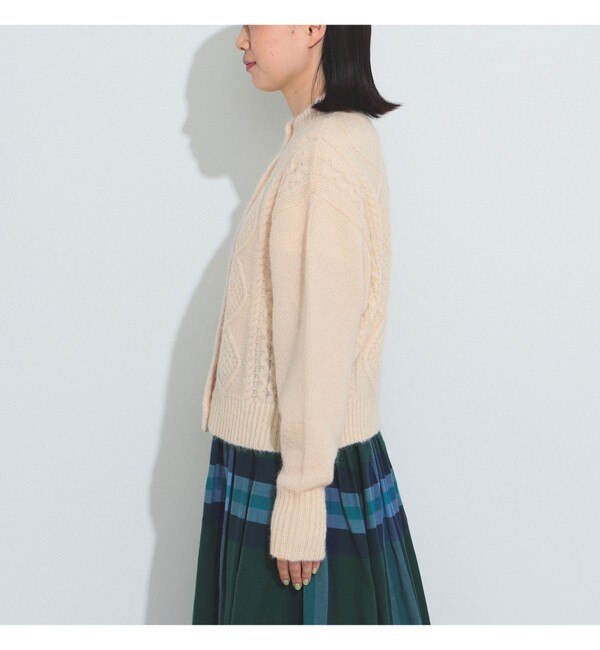 BEAMS BOY / モヘヤ アラン カーディガン|BEAMS WOMEN(ビームス