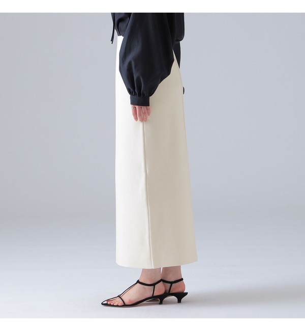 Demi-Luxe BEAMS / シンプル タイト ニットスカート