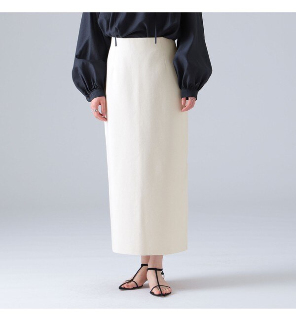 Demi-Luxe BEAMS / シンプル タイト ニットスカート