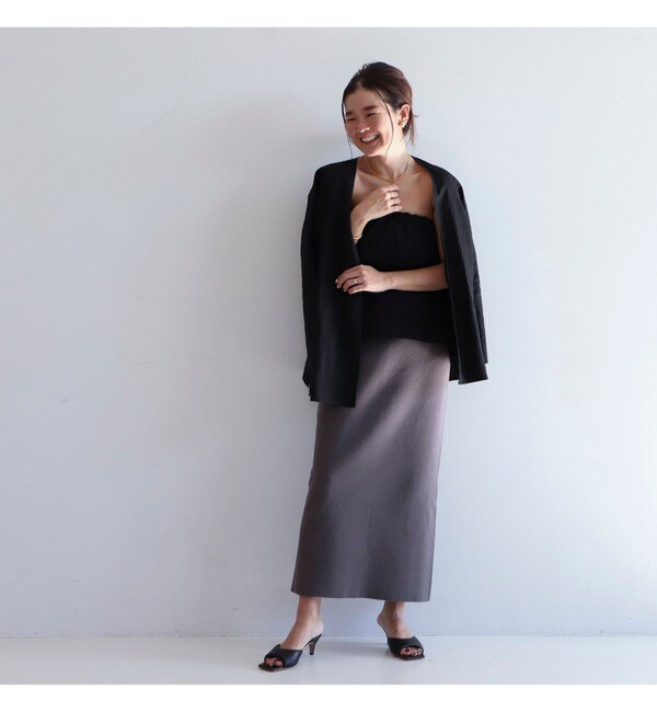 シンプル タイト ニットスカート .M|BEAMS WOMEN(ビームス