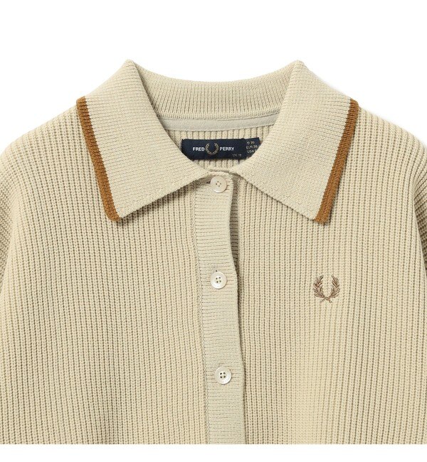 FRED PERRY × Ray BEAMS / 別注 カラー カーディガン|BEAMS WOMEN