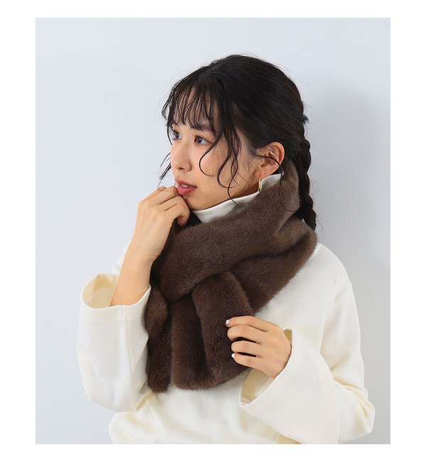 Demi-Luxe BEAMS / ミンク フェイクファー マフラー|BEAMS WOMEN