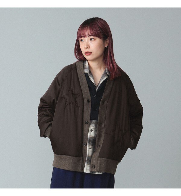 Demi-Luxe BEAMS / ギャザー ライトブルゾン|BEAMS WOMEN(ビームス