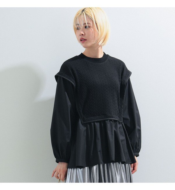 Ray BEAMS / ケーブルキリカエ プルオーバー シャツ|BEAMS WOMEN