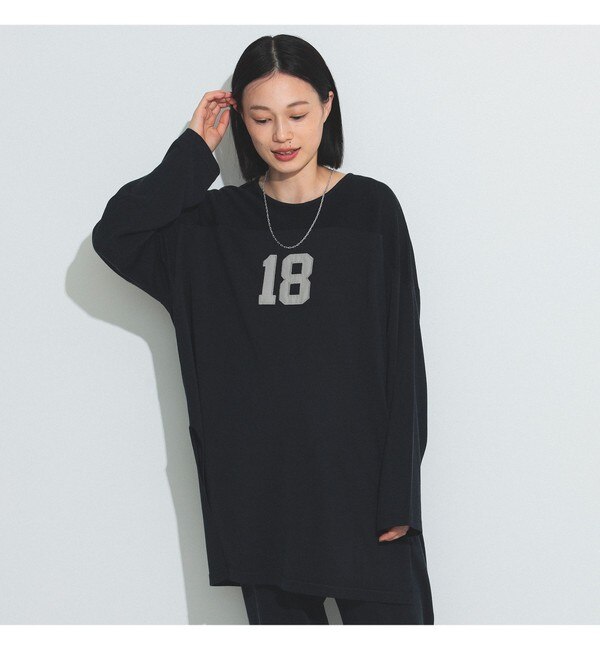 BEAMS BOY / ロゴ フットボール ロングスリーブ Tシャツ 23FW|BEAMS