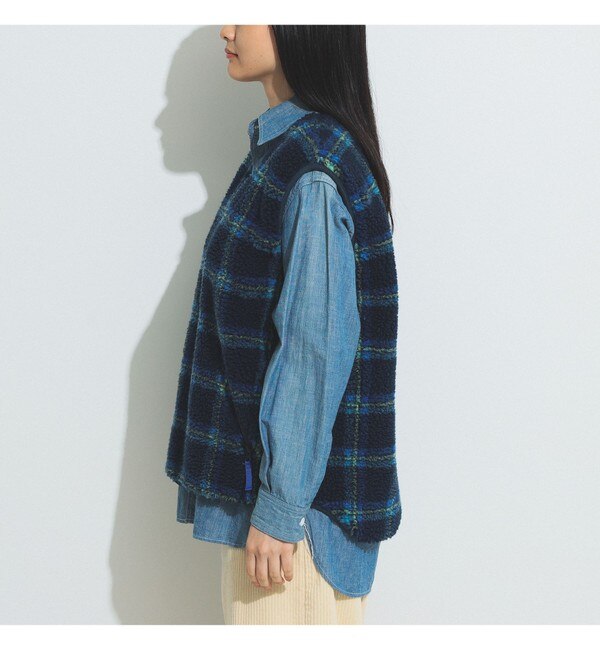 BEAMS BOY / ボーイ ジャカード ボア プルオーバー ベスト|BEAMS WOMEN