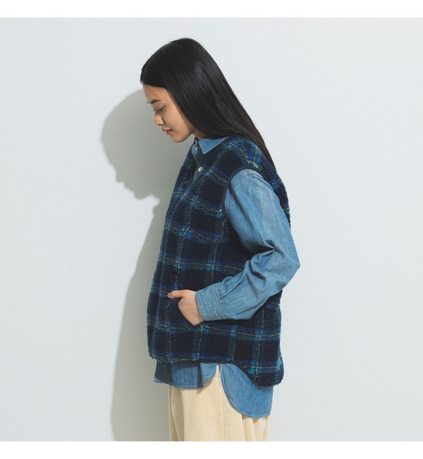 BEAMS BOY / ボーイ ジャカード ボア プルオーバー ベスト|BEAMS WOMEN