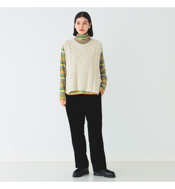 BEAMS BOY / アラン サイドリボン ベスト 23FW|BEAMS WOMEN(ビームス