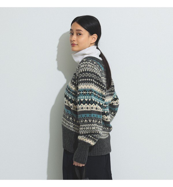 BEAMS BOY / フェアアイル Uネック プルオーバー|BEAMS WOMEN(ビームス