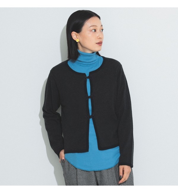 BEAMS BOY / 12ゲージ チャイナトリム カーディガン|BEAMS WOMEN