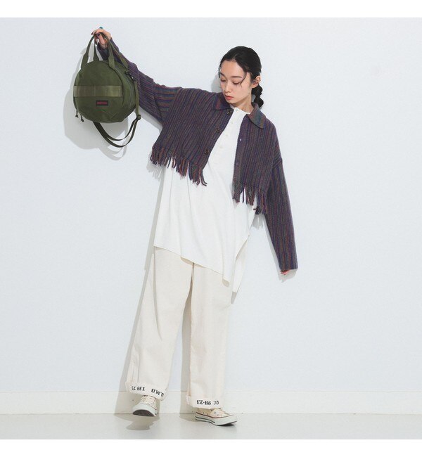 BEAMS BOY / カスリ フリンジ カーディガン 23FW|BEAMS WOMEN(ビームス