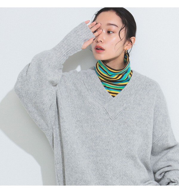 BEAMS BOY / 7ゲージ Vネック プルオーバー ニット|BEAMS WOMEN