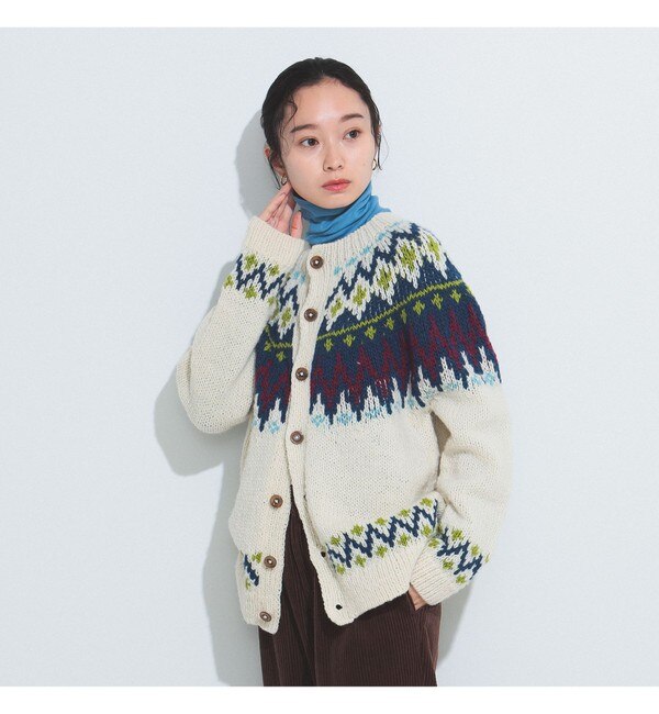 BEAMS BOY / ハンド ノルディック カーディガン|BEAMS WOMEN(ビームス