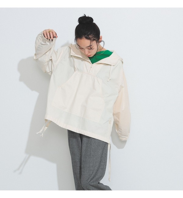 BEAMS BOY / サイドボタン アノラック パーカ 23FW