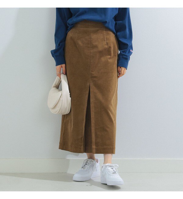 Ray BEAMS / コーデュロイ BOXタック スカート|BEAMS WOMEN(ビームス