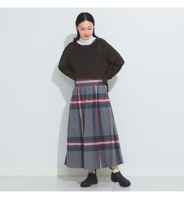 BEAMS BOY / ビッグタータン スカート 23FW|BEAMS WOMEN(ビームス